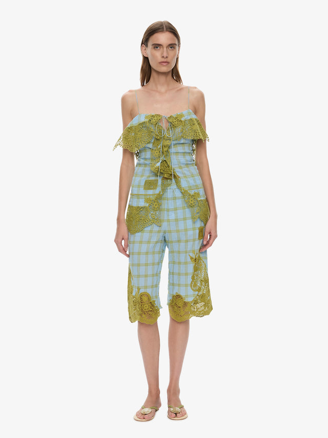 Maya Embroidered Handkerchief Shorts