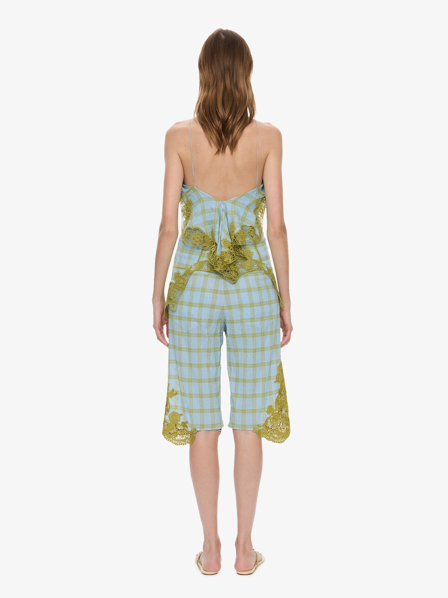 Maya Embroidered Handkerchief Shorts