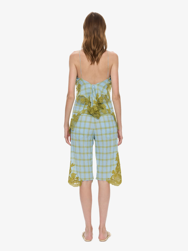 Maya Embroidered Handkerchief Shorts