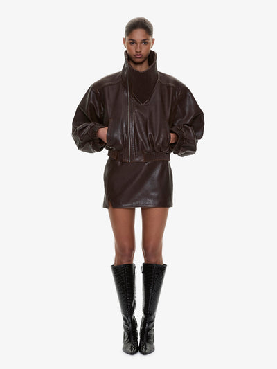 Lunnet Leather Bomber