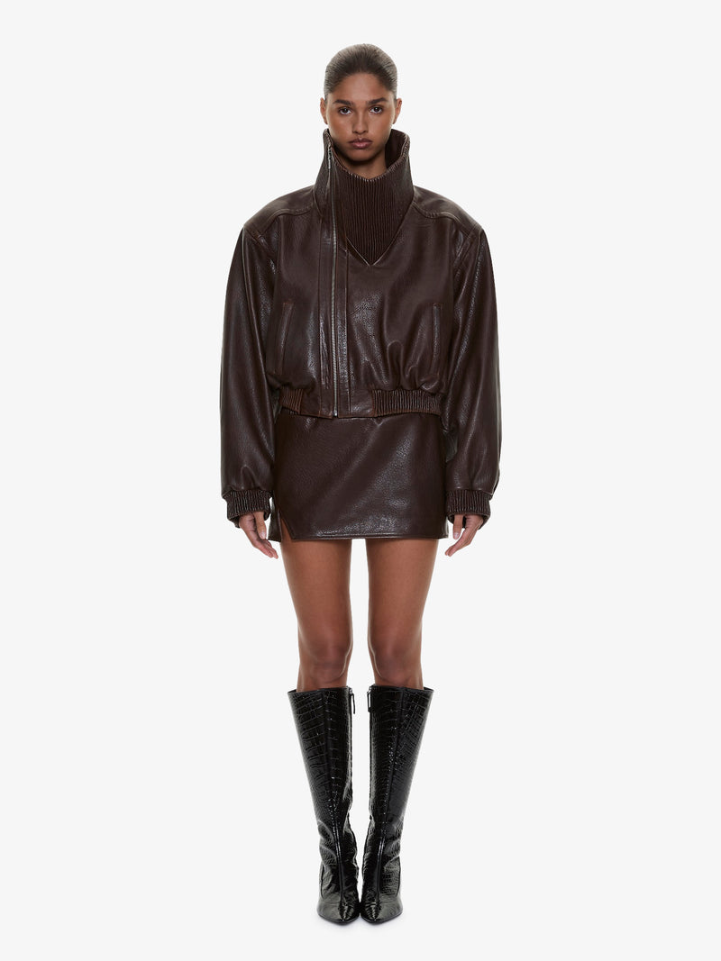 Lunnet Leather Bomber - Image 5