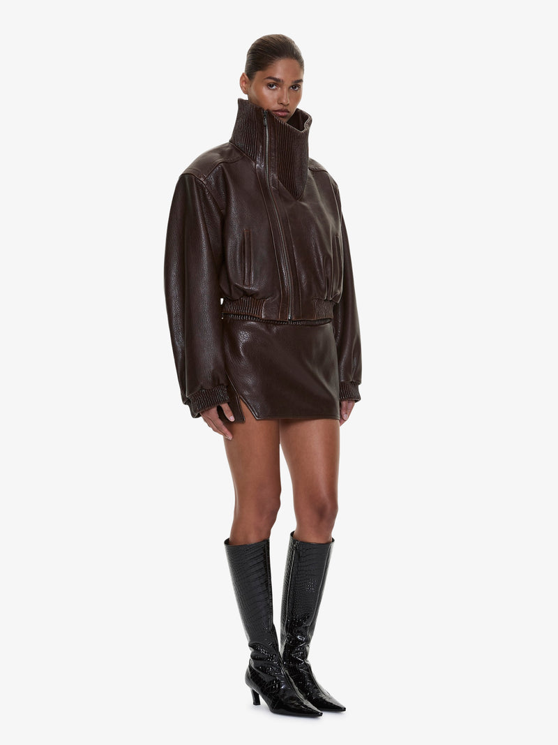 Lunnet Leather Bomber - Image 3