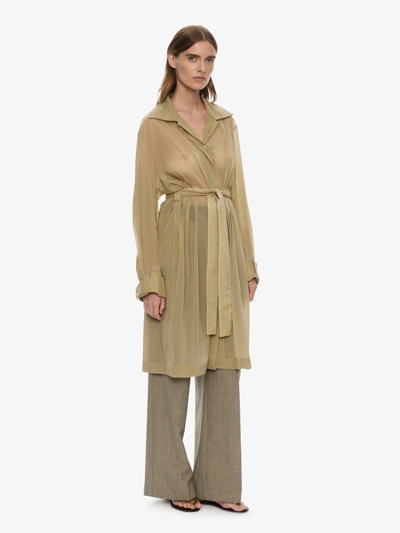 Lucent Mottled Sheer Chore Jacket - Image 2