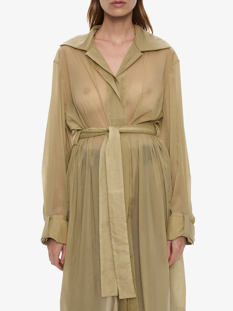 Lucent Mottled Sheer Chore Jacket - Image 3