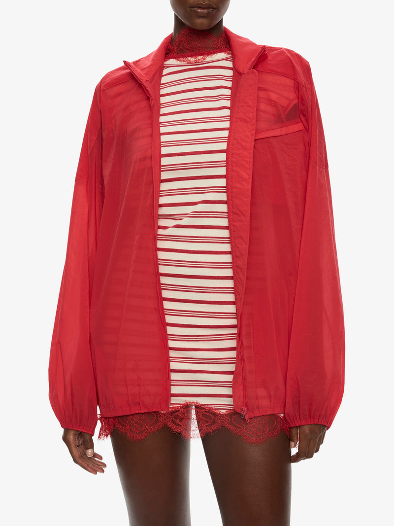 Dannie Lucent Mottled Sheer Bomber - Image 4