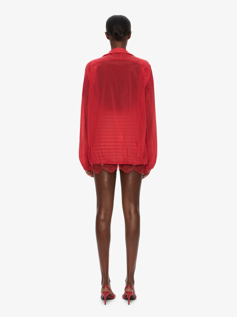 Dannie Lucent Mottled Sheer Bomber - Image 5