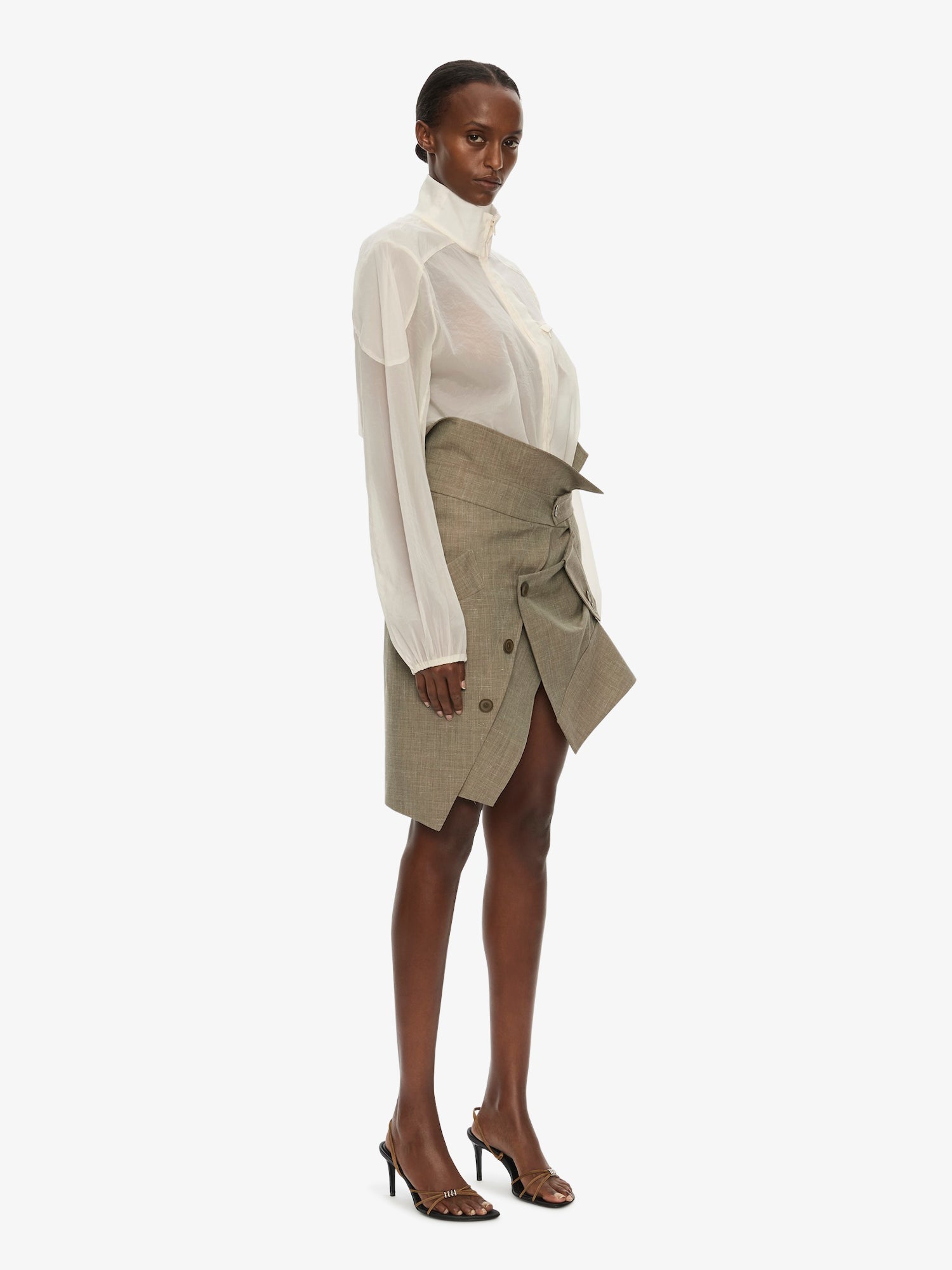 Dannie Lucent Mottled Sheer Bomber