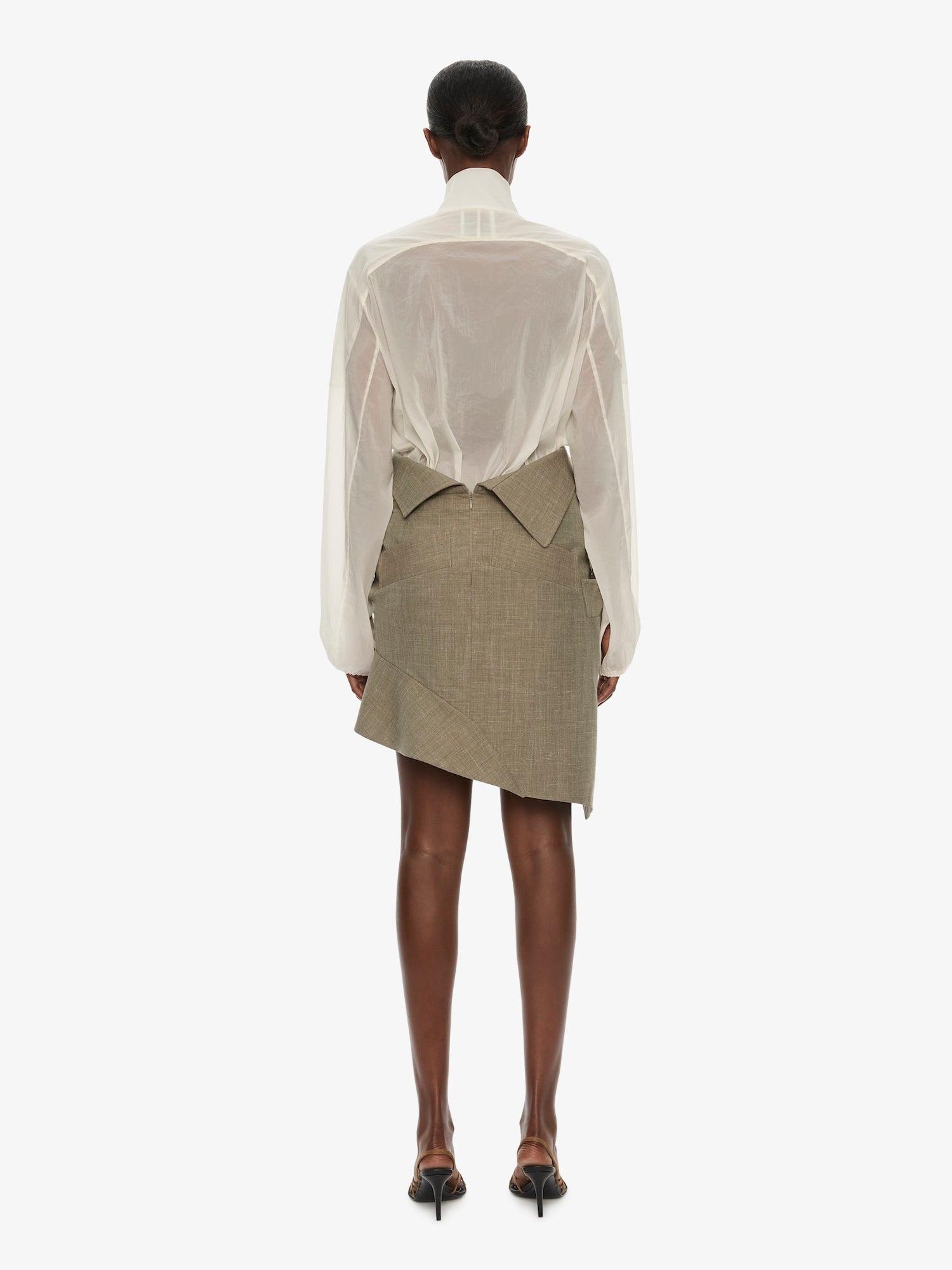 Dannie Lucent Mottled Sheer Bomber