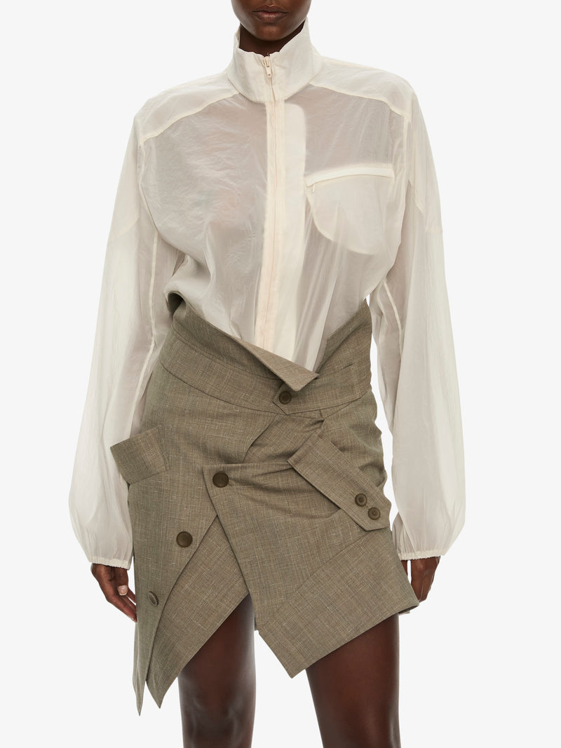 Dannie Lucent Mottled Sheer Bomber - Image 4