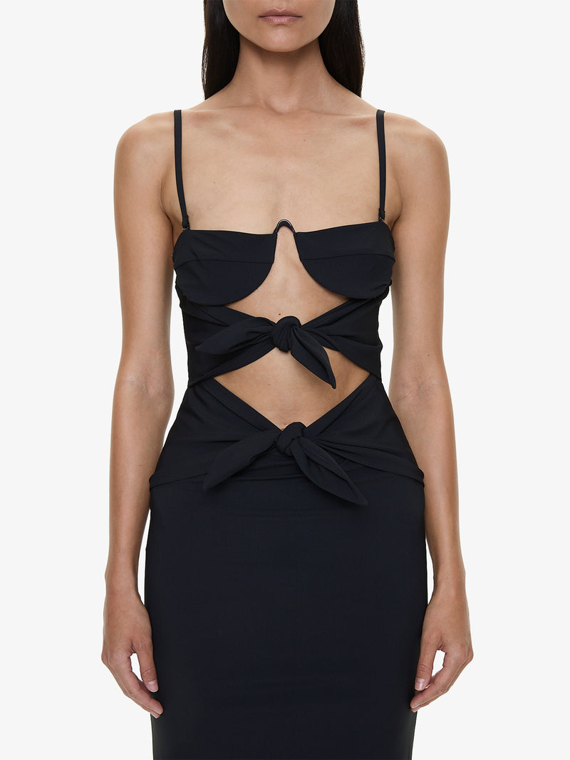 Porto Tie Lycra Dress - Image 3
