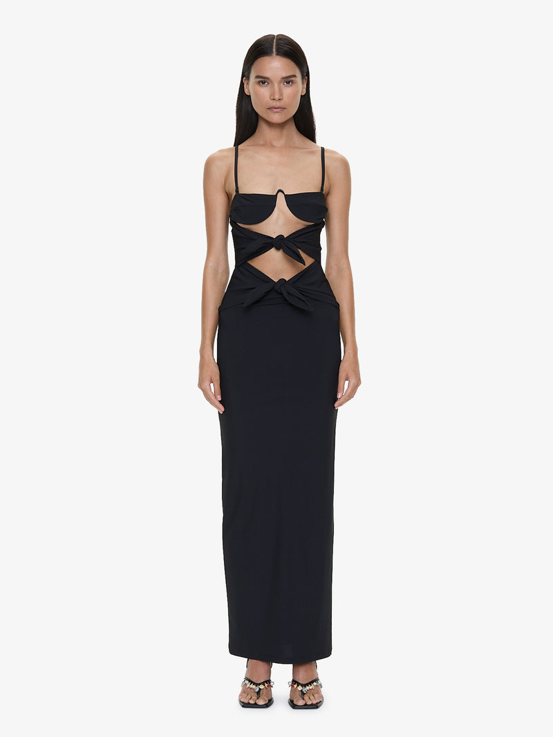 Porto Tie Lycra Dress - Image 1