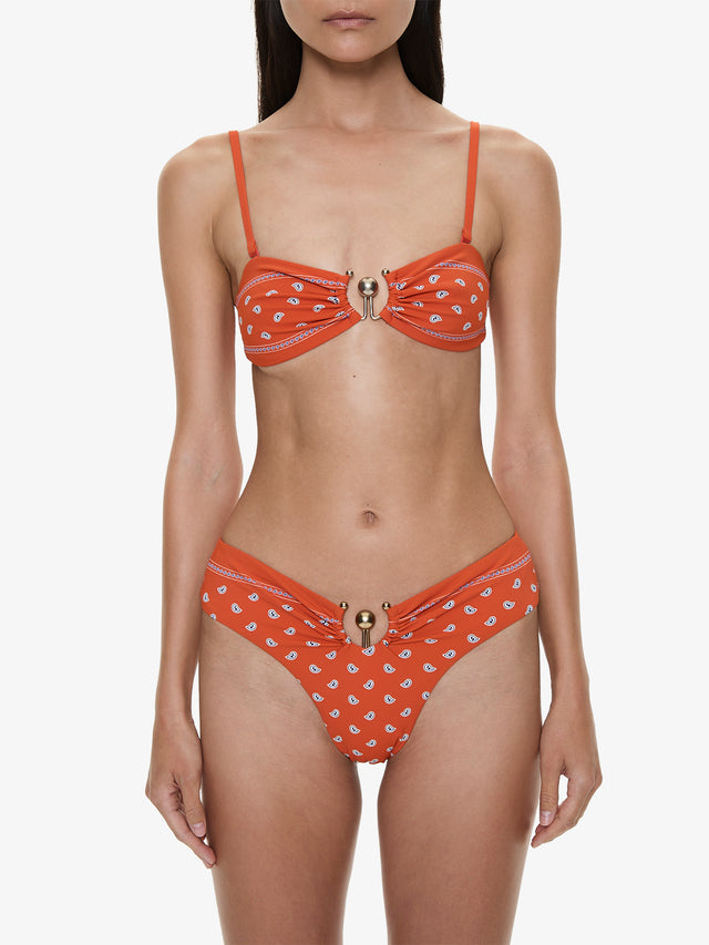 Bandana Ruched Orbit Bandeau