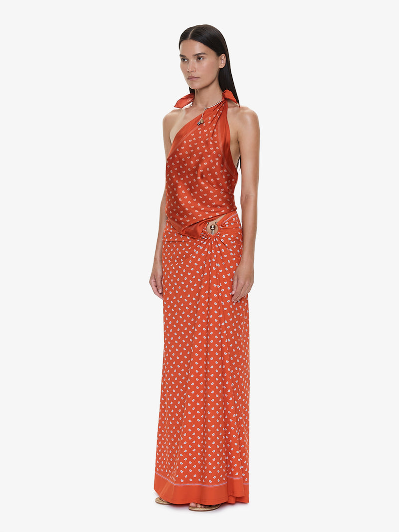 Bandana Ruched Orbit Skirt - Image 2
