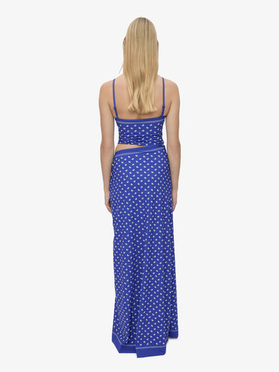 Bandana Ruched Orbit Split Dress