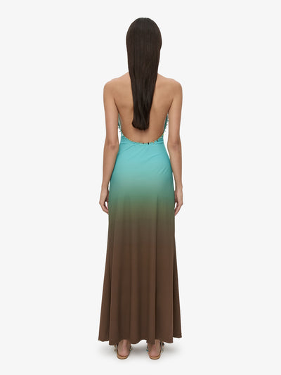 Beach Quartz Halter Ombre Dress