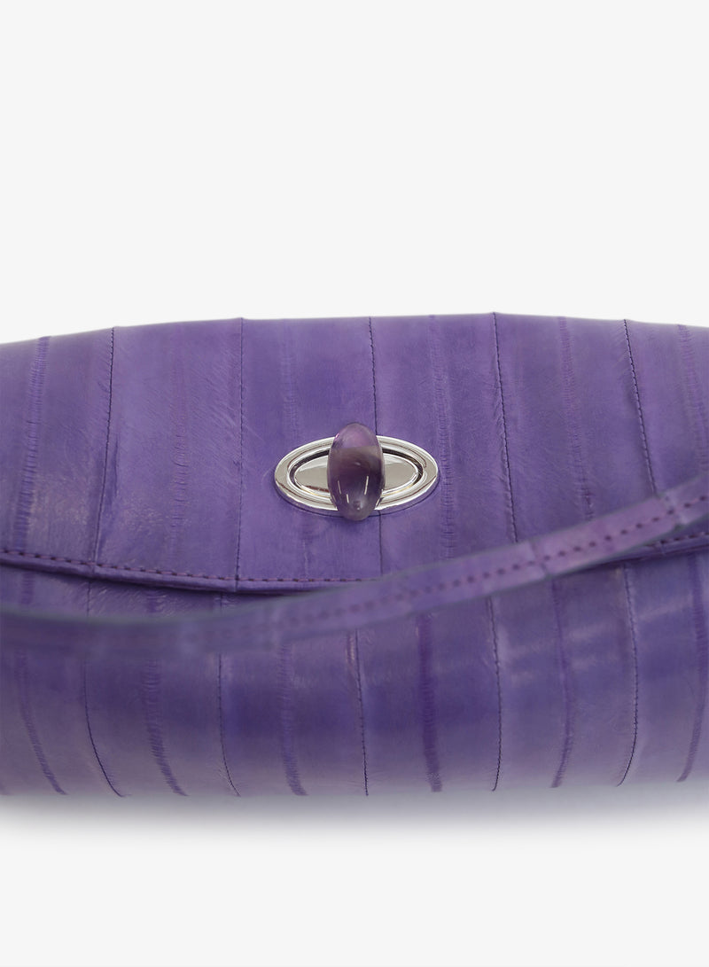 Doba Quartz Turnlock Eel Shoulder Bag - Image 3