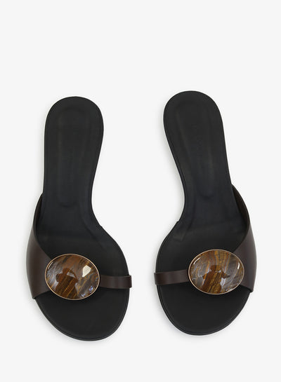 Aura Quartz Kitten Mule