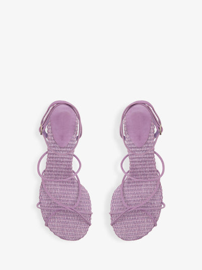 Blaze Raffia Suede Heel
