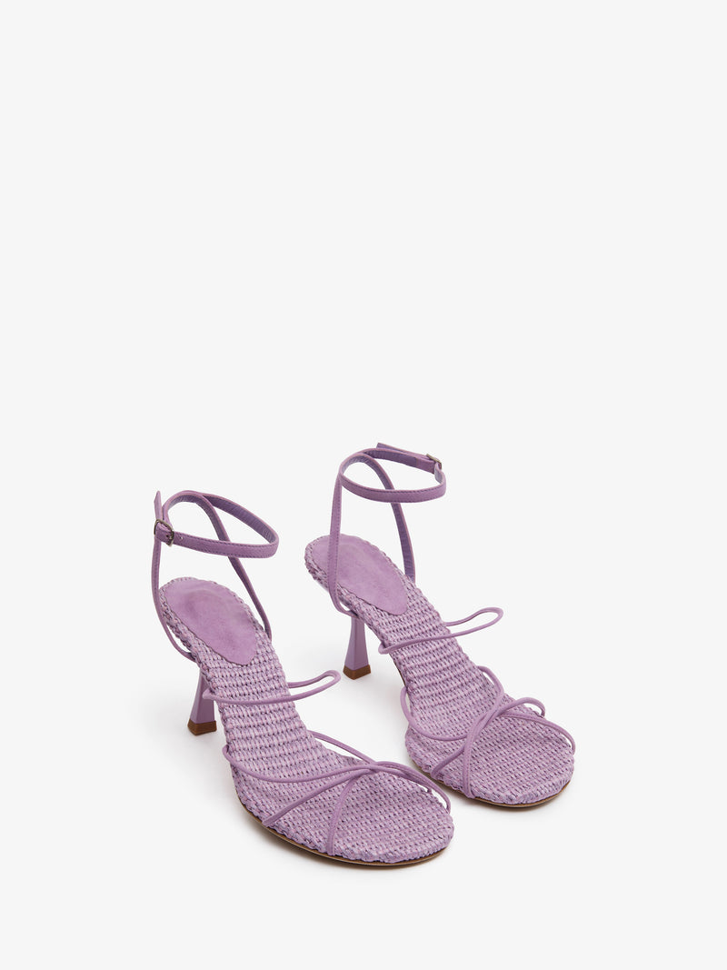 Blaze Raffia Suede Heel - Image 4