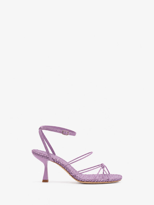 Blaze Raffia Suede Heel