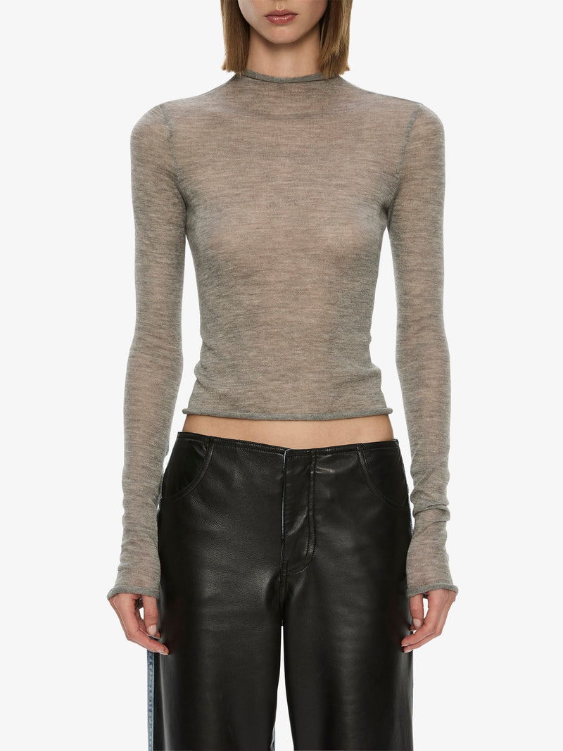 Lenny Cashmere Long Sleeve Knit Top - Image 4