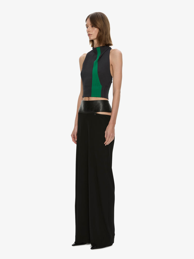 Auto Upholstered Leather Trouser - Image 3