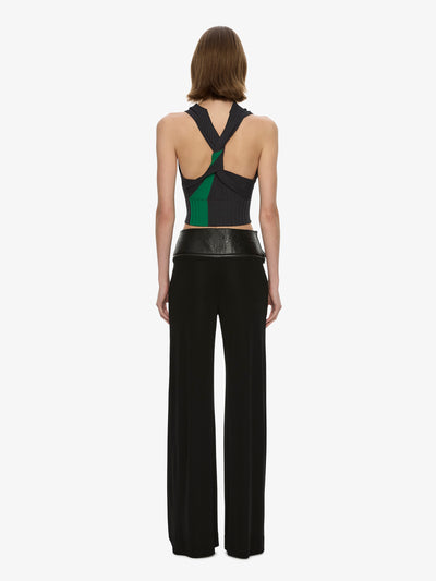 Auto Upholstered Leather Trouser