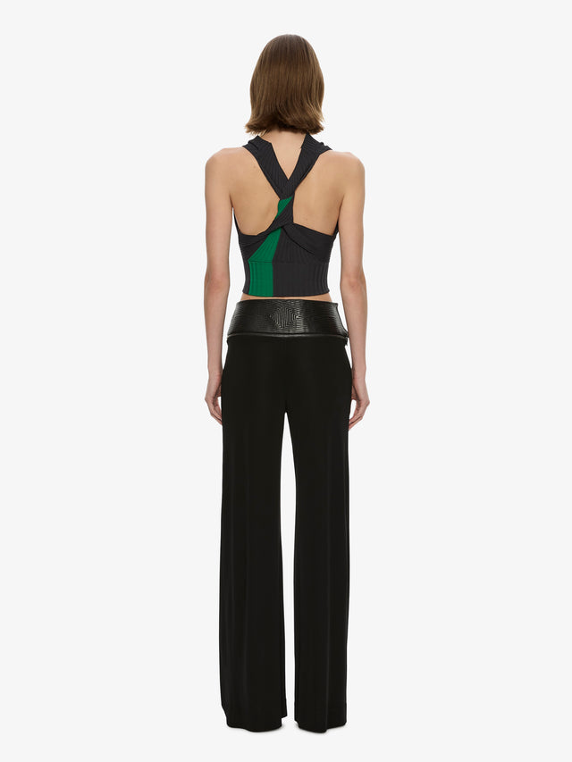 Auto Upholstered Leather Trouser