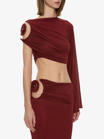 Aurelia Sculpted Spiral Column Skirt