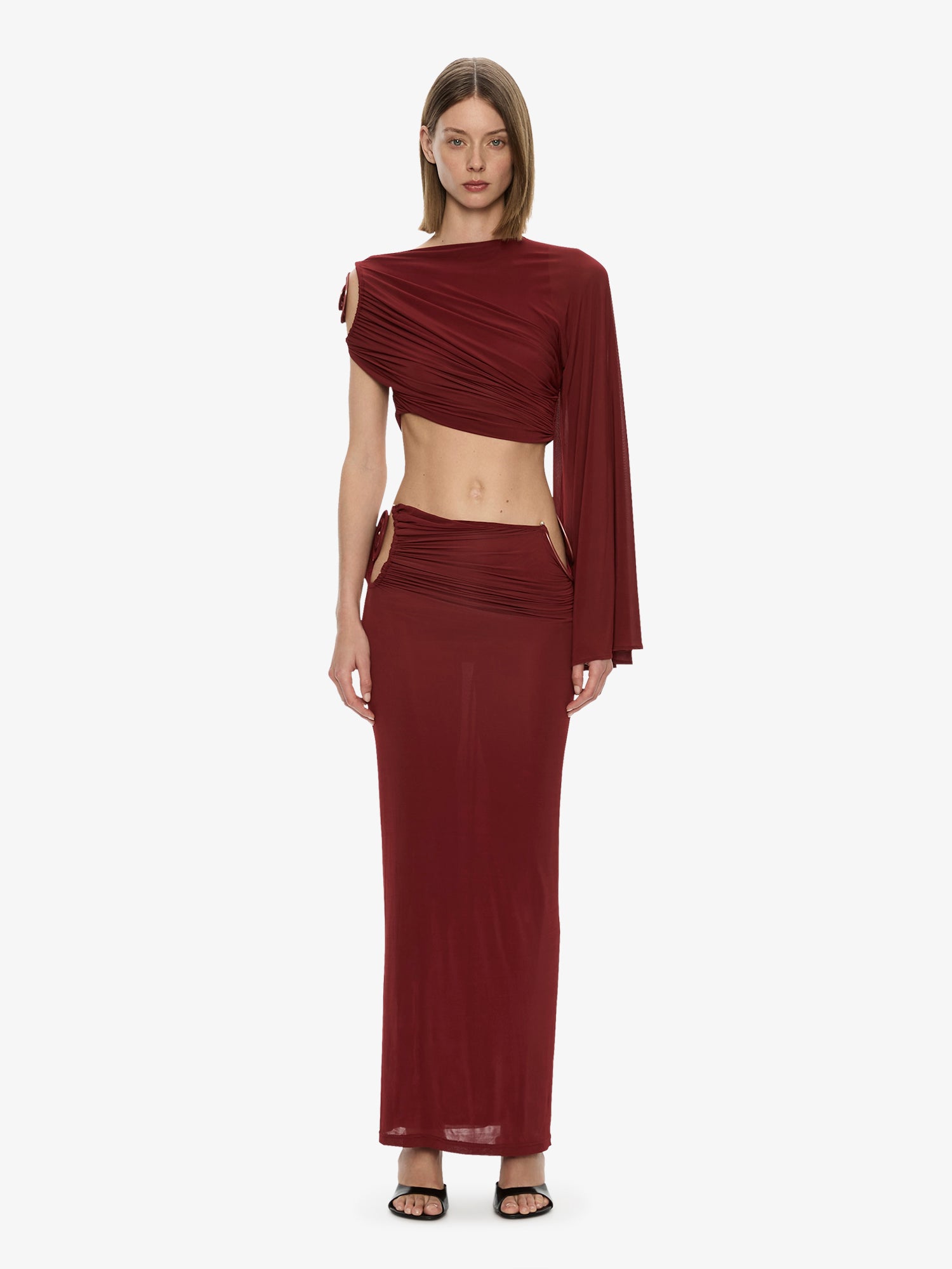 Aurelia Sculpted Spiral Drape Top