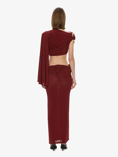 Aurelia Sculpted Spiral Drape Top