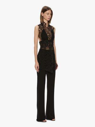 Spiral Lace Scarf Top