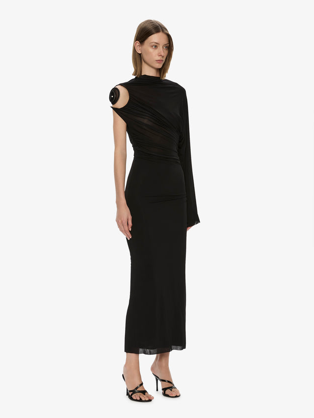 Aurelia Sculpted Spiral Drape Gown