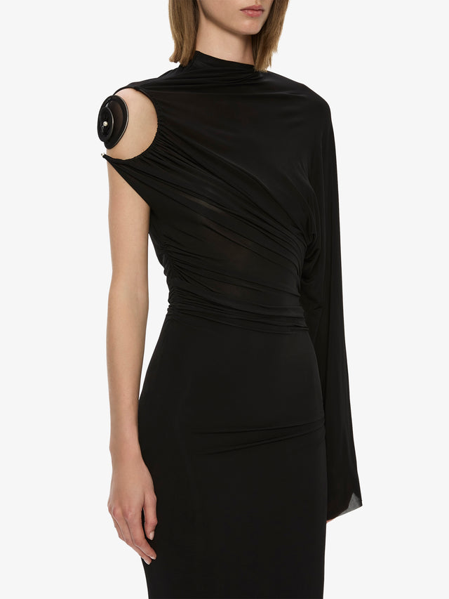 Aurelia Sculpted Spiral Drape Gown