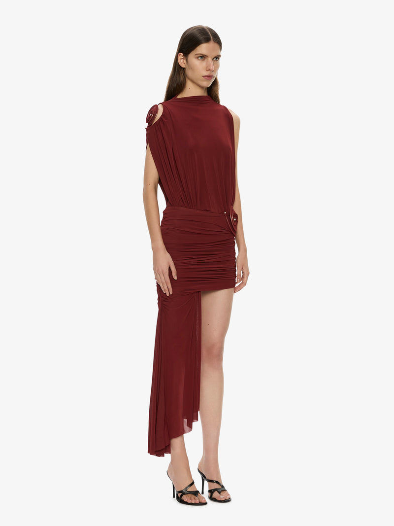 Aurelia Sculpted Spiral Cascade Mini Dress - Image 2