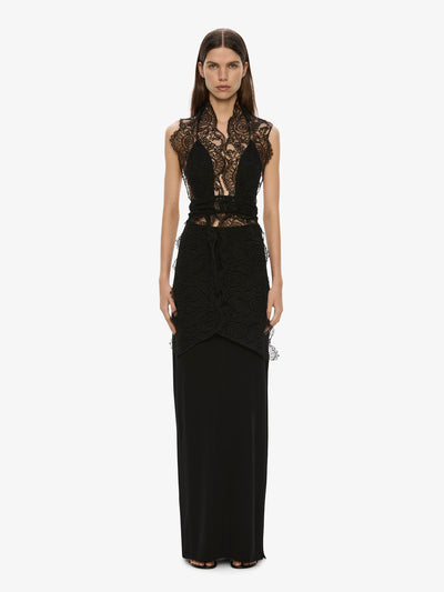 Spiral Lace Scarf Dress