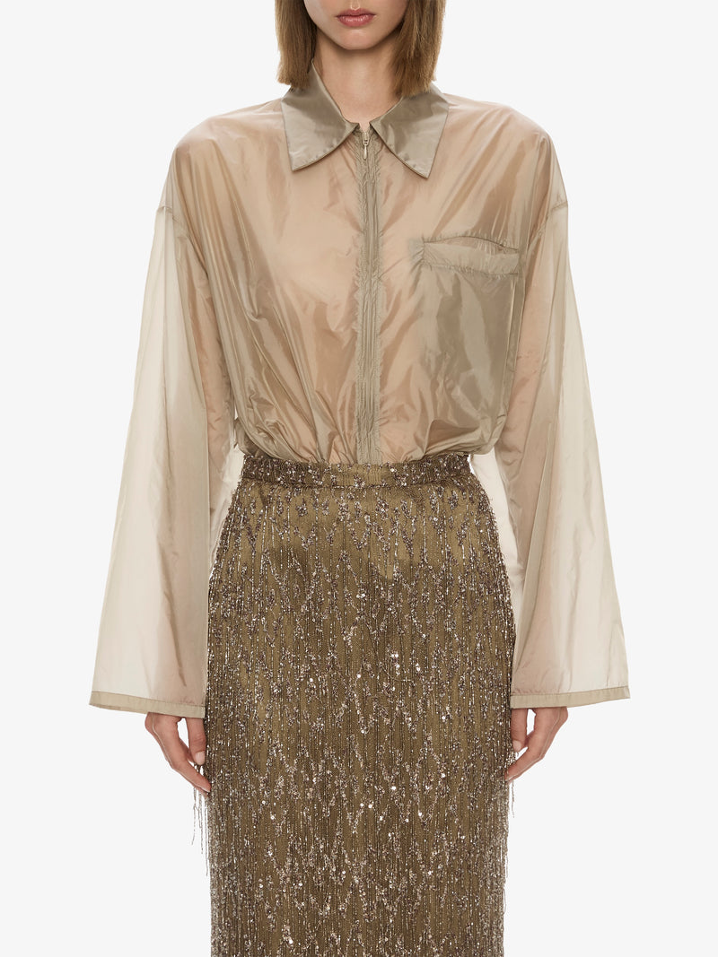 Gilded Chevron Lace Skirt - Image 2