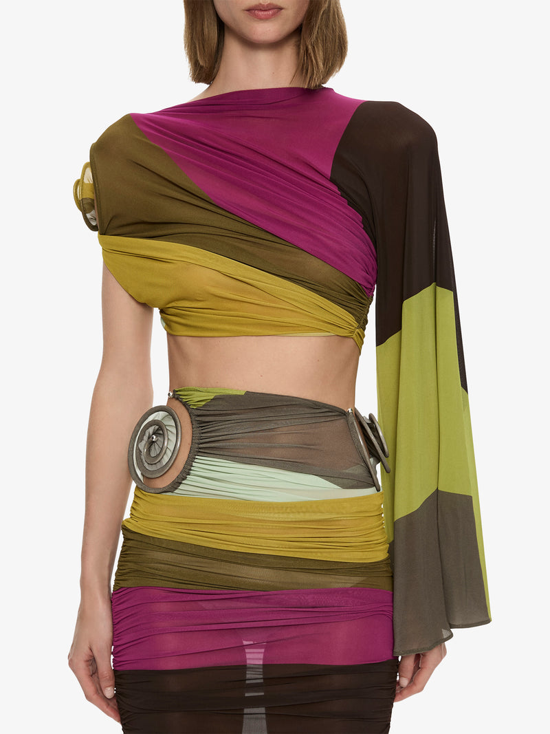 Aurelia Sculpted Spiral Drape Top - Image 5
