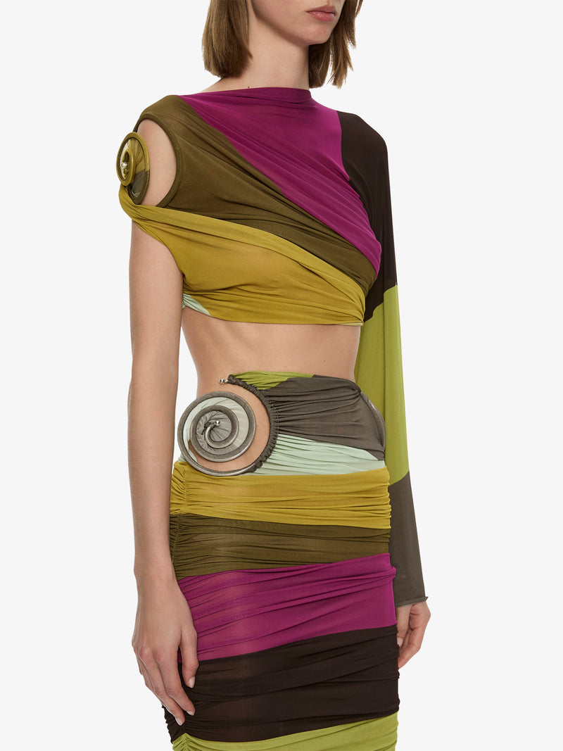 Aurelia Sculpted Spiral Drape Top - Image 4