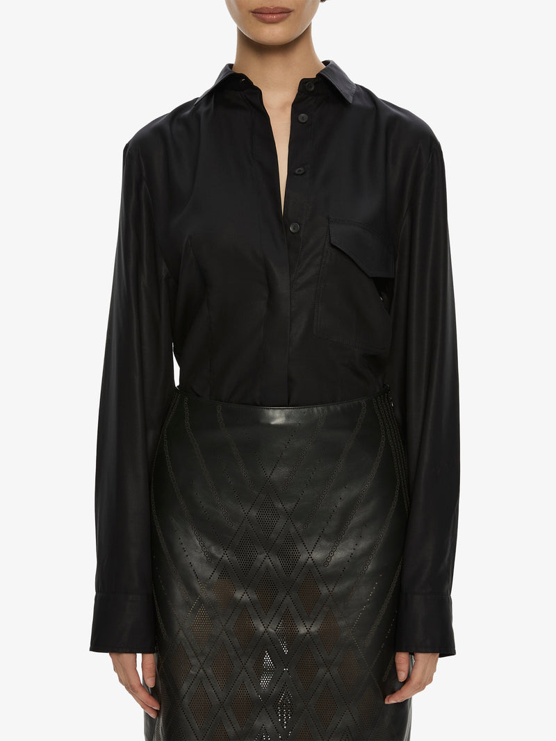 Perforated Leather Skirt - Image 2