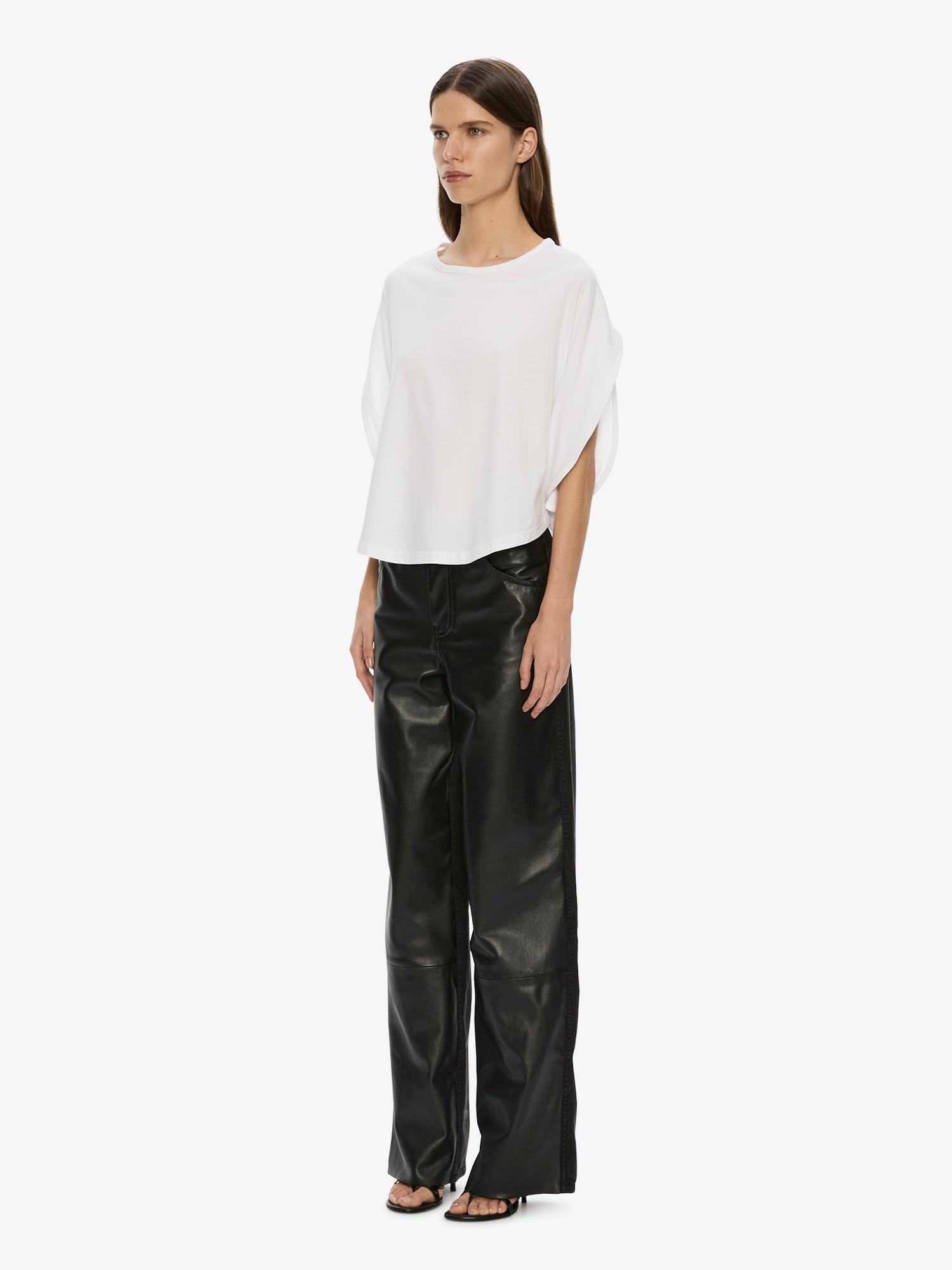 Troy Deconstruct Leather Jean
