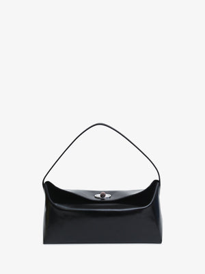 Doba Quartz Turnlock Polished Shoulder Bag