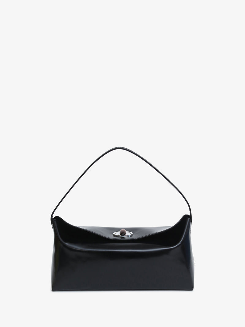 Doba Quartz Turnlock Polished Shoulder Bag - Image 1