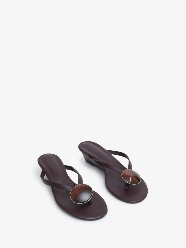 Aura Quartz Flip Flop Wedge