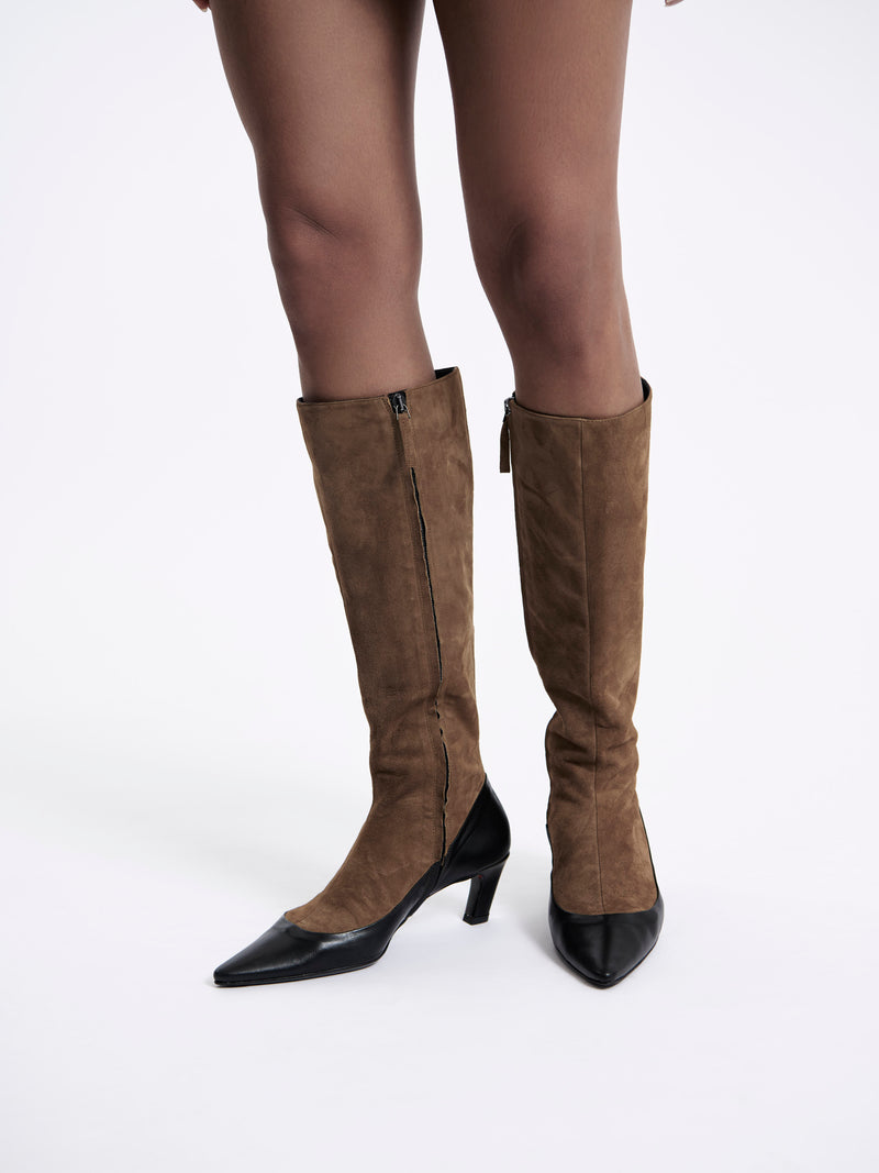 Corte Panelled High Boot - Image 3