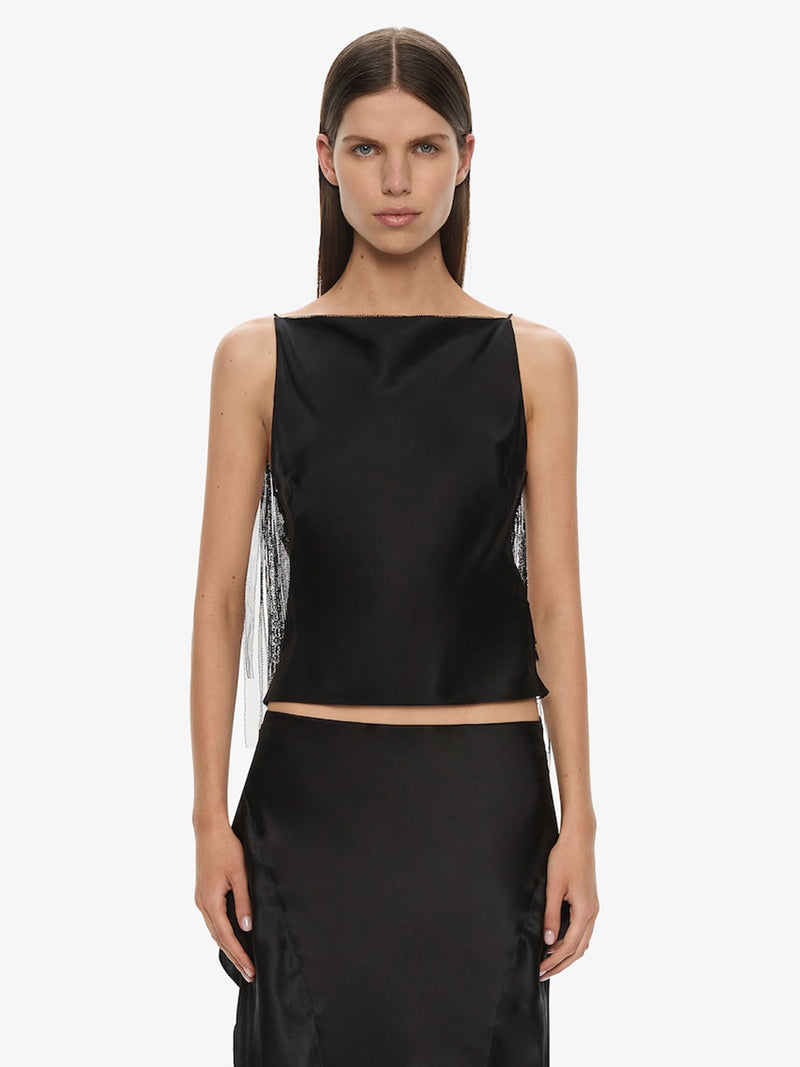 Lattice Lace Silk Top - Image 1