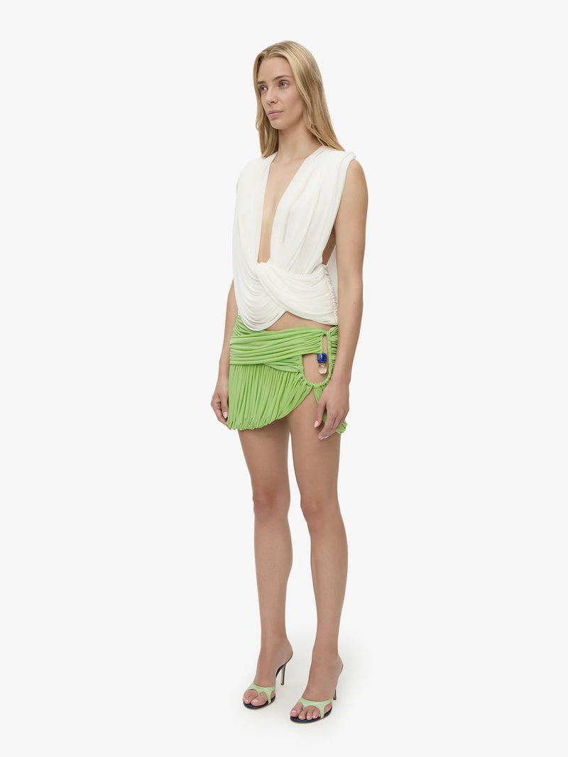 Beach Glass Bubble Mini Skirt - Image 2