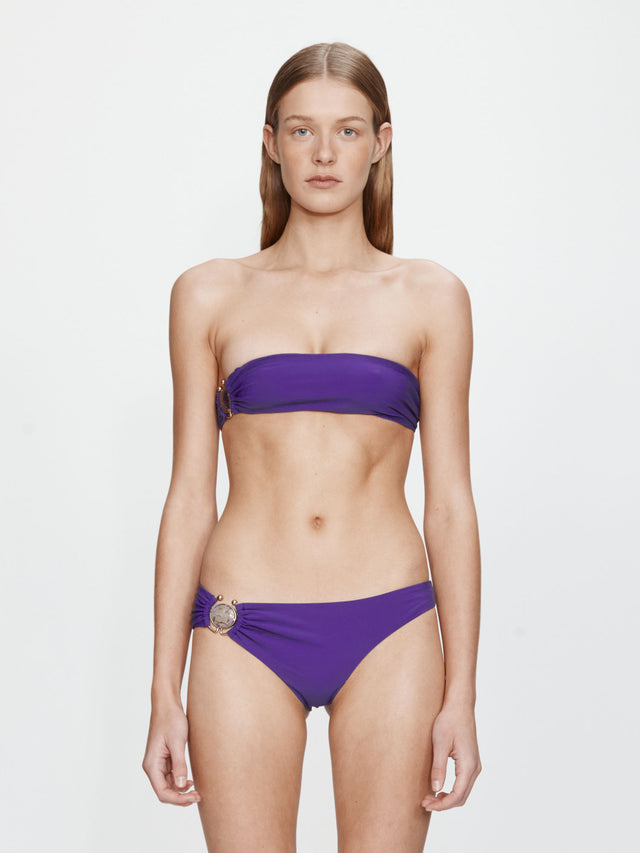 Mineral Stone Side Ruched Bandeau