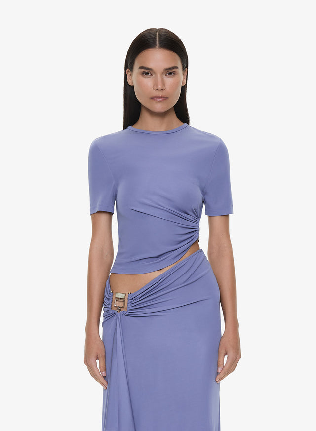 Bezel Quartz Ruched Tee