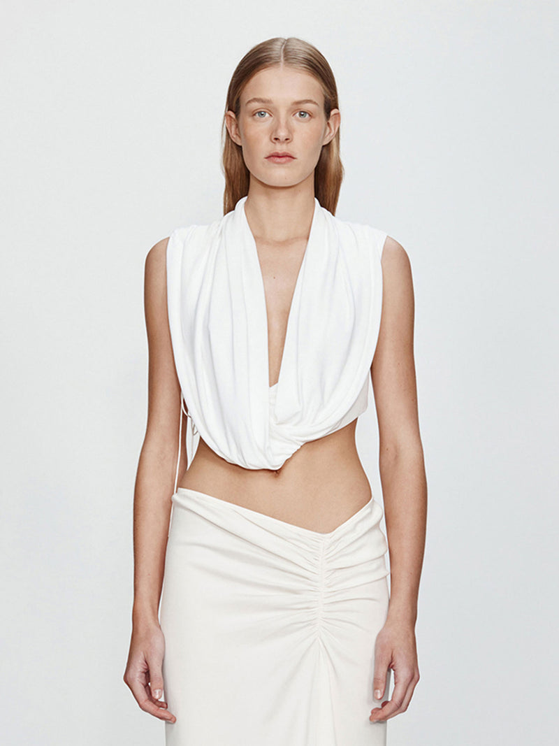 Interlock Jersey Drape Top - Image 1